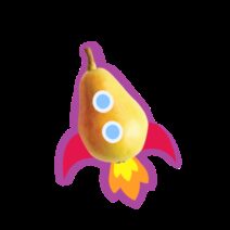 Earths Best Play Doodles With Outline Pear Rocket 2x