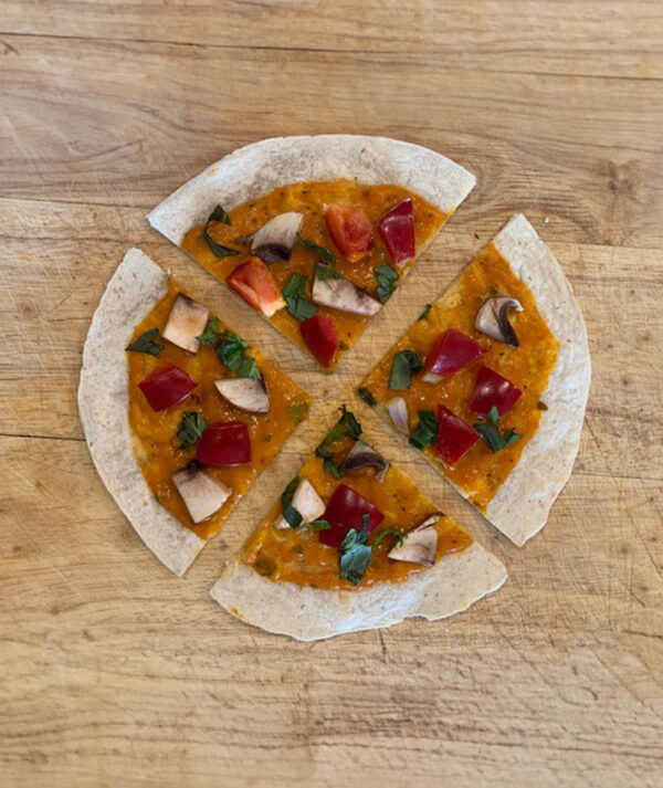 Veggie pizza toddler recipe